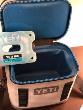 Like New Yeti Hopper Flip 8 Soft Cooler + Yeti Ice + Zipper Lubricant 2
