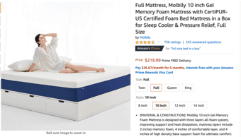 Brand new full size mattress in the original box 1