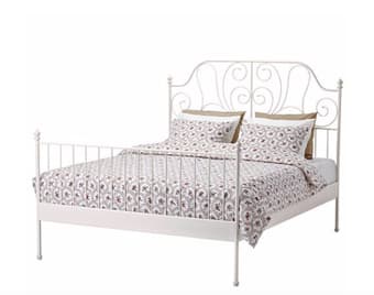 IKEA Queen Size Bed and Mattress with waterproof mattress protector 1