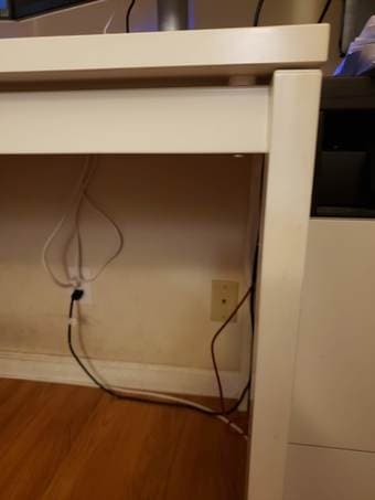 Tables - metal-reinforced, white - perfect for computers/office 1