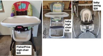 baby crib, high chair, desk etc. 2