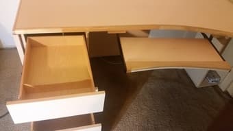 L-shaped Executive Desk - Very High Quality Solid Wood. 2