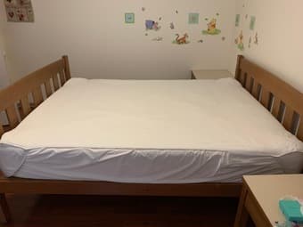 Tuft n Needle Queen Mattress with Utopia Bed Bug Proof Mattress Cover 1