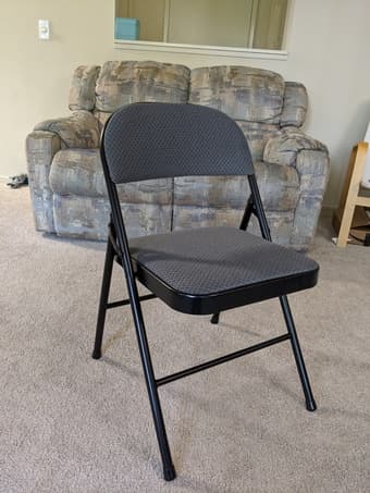 Fabric padded, comfortable, foldable chairs 1
