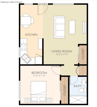 1b1b in Menlo Park with $500 move-in discount, $1825 1