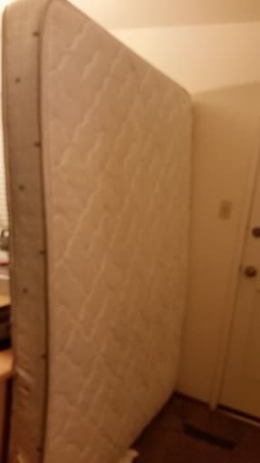 Queen Mattress - Posturepedic and brass headboard 3