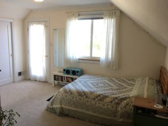 Master bedroom with private deck available Jan 1 1