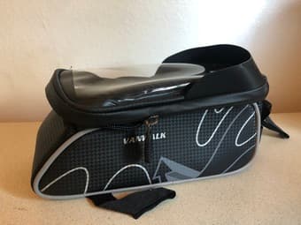 Waterproof bike bag with cellphone case 2