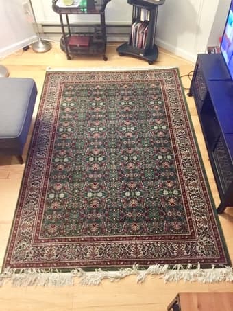 Area rug and kitchen stools 1