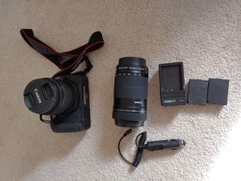 DSLR kit Canon Rebel T5 + 2 lenses 2