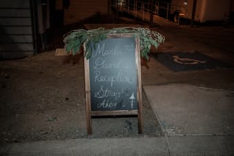 Large self-standing chalkboards, tabletop chalkboards, chalk markers 1