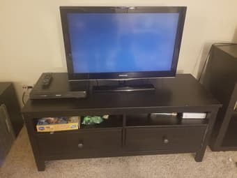 Black-brown TVRack with 2 drawers 1