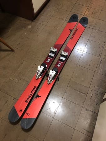 2019 Blizzard Bonafide Skis 173cm Mounted w/ Marker Griffon Bindings 1