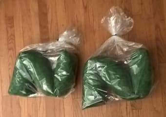 Door noise, light and draft stoppers, handmade, unused (mint cond.) 1