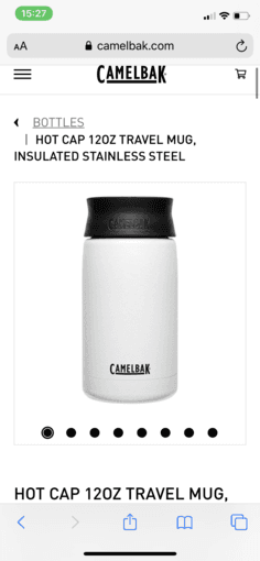 CamelBak White Hot Cap 12 oz 1
