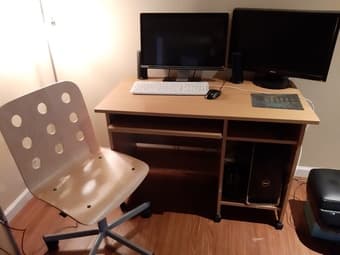 Wooden computer table 40"X22" 1