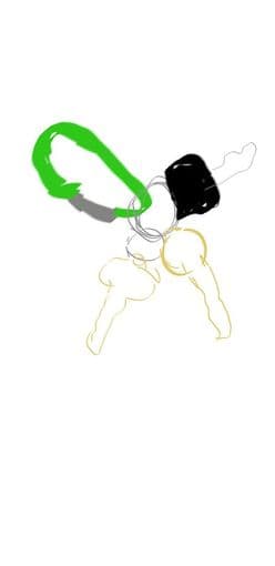 LOST KEYS: 3 keys on a green carabiner 1