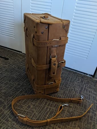 Saddleback Hardsided Leather Luggage Carry On 1