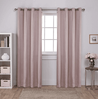 52' x 84' Blush Colored Curtains (New) 1