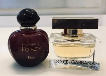Designer Perfumes: Dolce & Gabbana The One,  Dior Hypnotic Poison 1