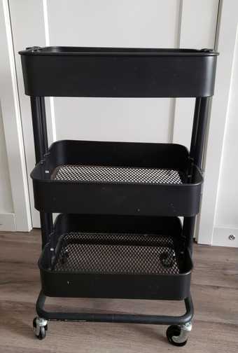 Ikea 3 level Utility Cart with wheels 2