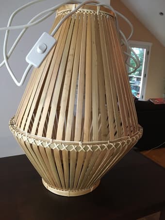 IKEA wooden pendant lamp 1