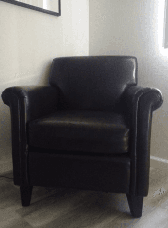 Faux Leather Club Chair 1