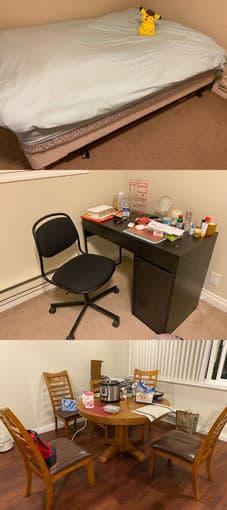 Moving sales (bed, table, chairs) 1