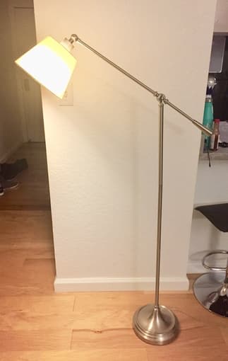 Sleek chrome floor lamp 1