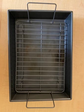 Chicago metallic roasting pan and grid 1
