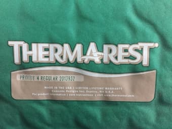 Therm-a-Rest camping pad 2