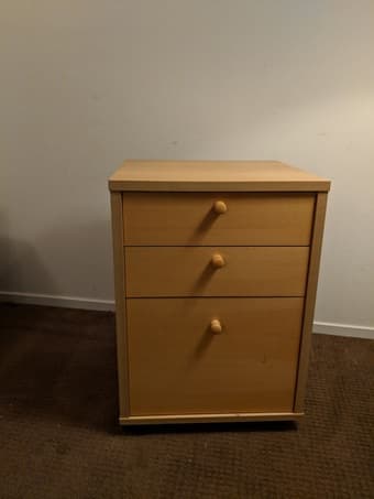 Wooden Drawers (with wheels) 1