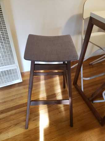 Two-wooden bar stools 1