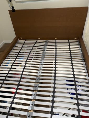 IKEA MALM Queen bed + 4 under-bed storage drawers 3