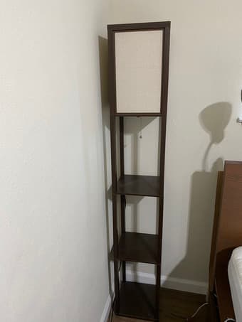 Floor lamp with shelves 1