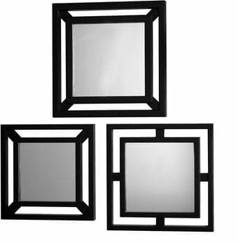 Square Mirrors, Set of 3 1