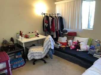 Safe spacious private bedroom available now 1