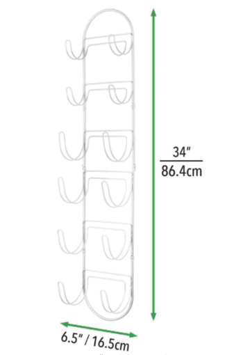 6-TIER Towel rack Door Wall white 2