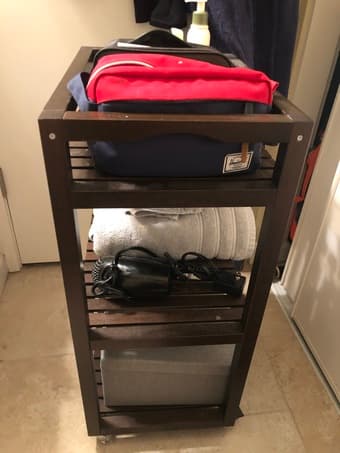 Wooden Bathroom Cart - For sale! 2