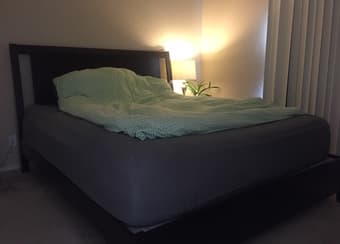 California King size bed and large sofa 1