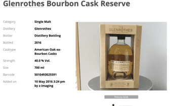 Whisky (Glenrothes Bourbon Cask Reserve) 2