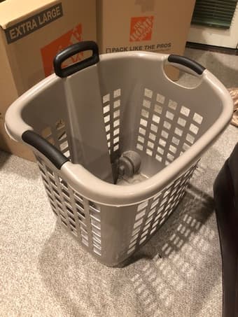 Large laundry basket with wheels! 1