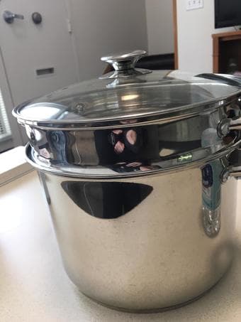 Large Stainless Steel Stock Pot With Steamer Basket Insert 3