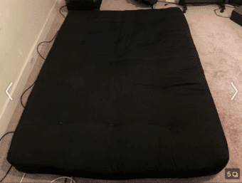 Memory foam queen/full sized futon mattress 1