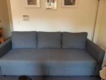 Ikea Couch-convertible in Queen Size Bed (original price 500) 1