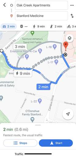 [10 min walk to Stanford] Oak Creek Apartment bedroom available now 1