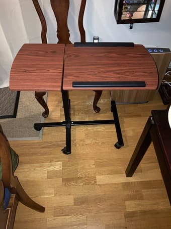Laptop stand and desk $35 1