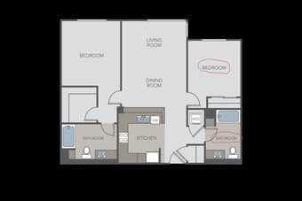 Private room with dedicated bathroom 2