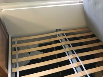 Queen bedframe and comfortable mattress 1