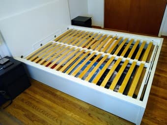 IKEA storage bed (Malm) + memory foam mattress 3